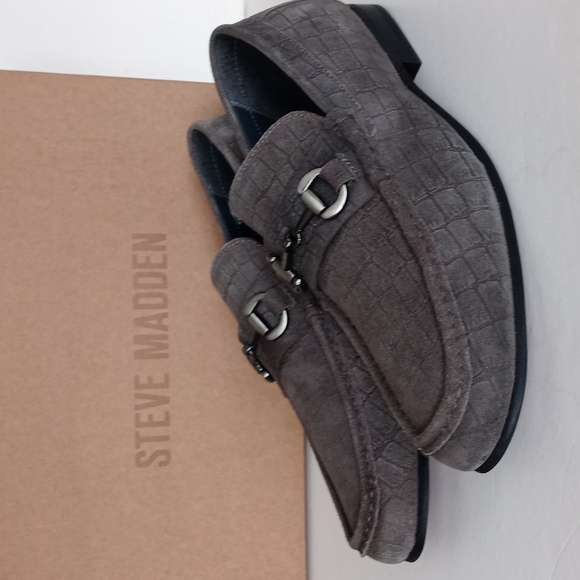 BRAND NEW STEVE MADDEN DONNEL CROC EMBOSSED LEATHER LOAFER - Picture 14 of 16